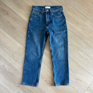 (New) Topshop Mid Blue Straight Leg Jean